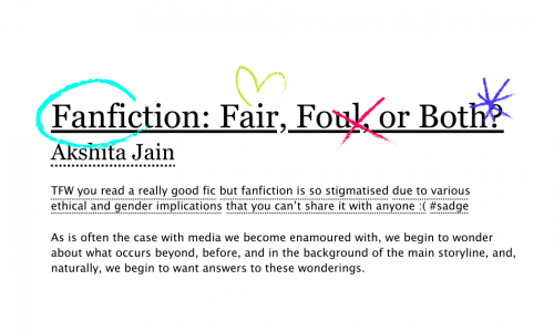 Fanfiction: Fair, Foul, or Both? article Banner